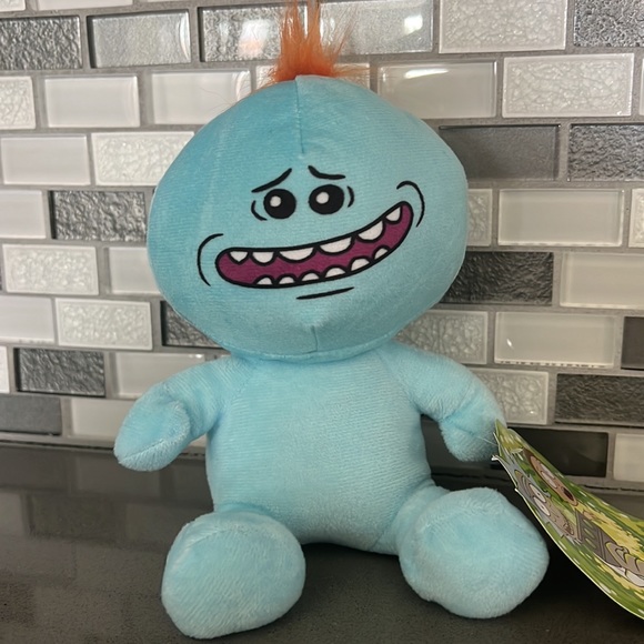 Rick and Morty MR. MEESEEKS Sitting Plush Doll Figure Officially Licensed 8” NEW - Picture 2 of 11
